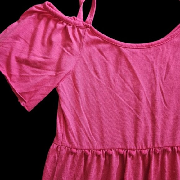 * GUESS Pink Boho Open Shoulder Sundress Girls Size 14 - Picture 2 of 6
